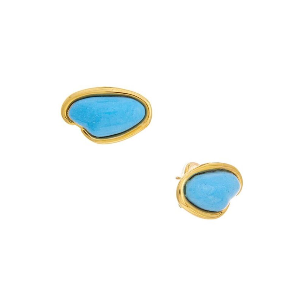 Oscar De La Renta Resin O Stud Earrings
